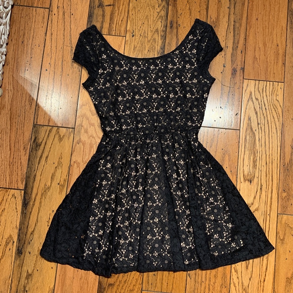 Black lace dress